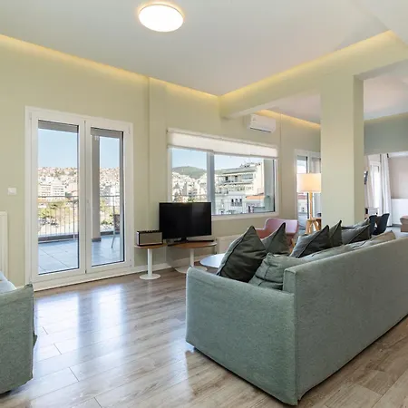 Apartman Apollo, Luxe Aristotelous Penthouse, View